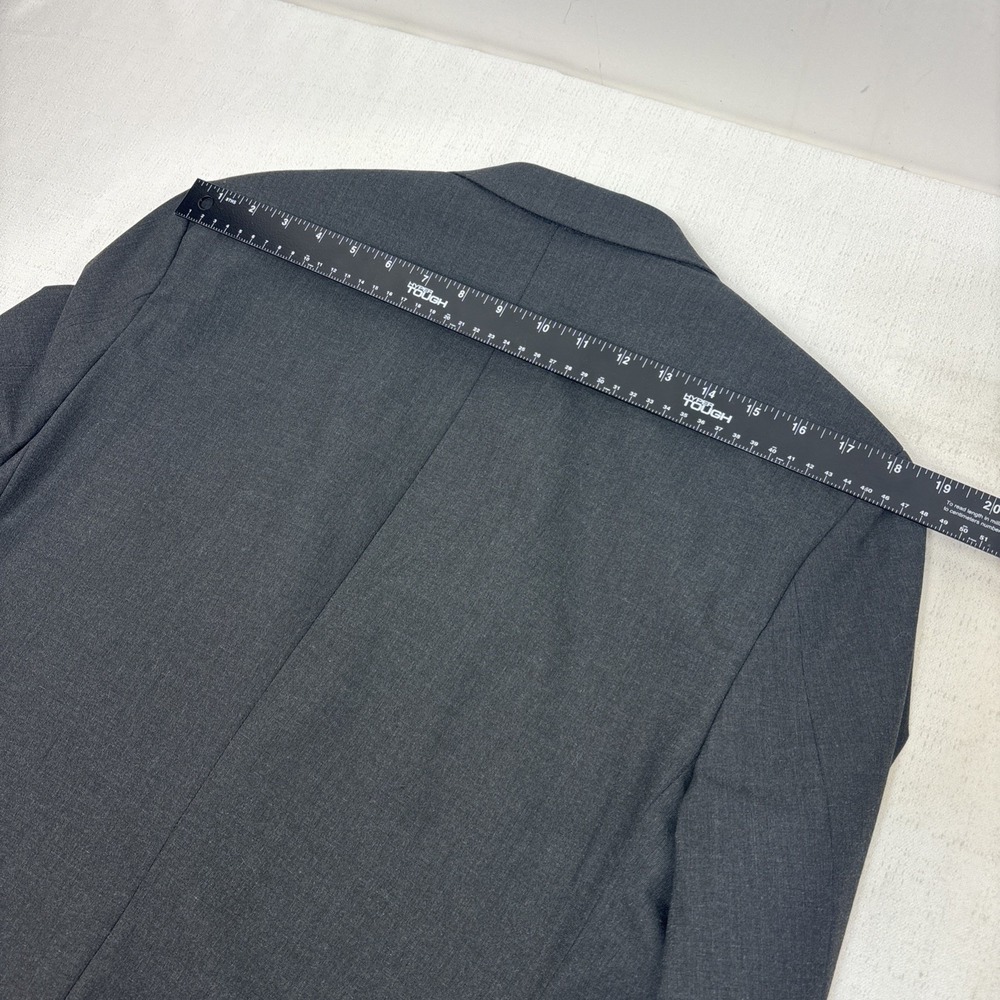 Calvin Klein Men's Infinite Slim Fit Blazer Size L Gray Suit‎ Jacket Two Button - Picture 9 of 10